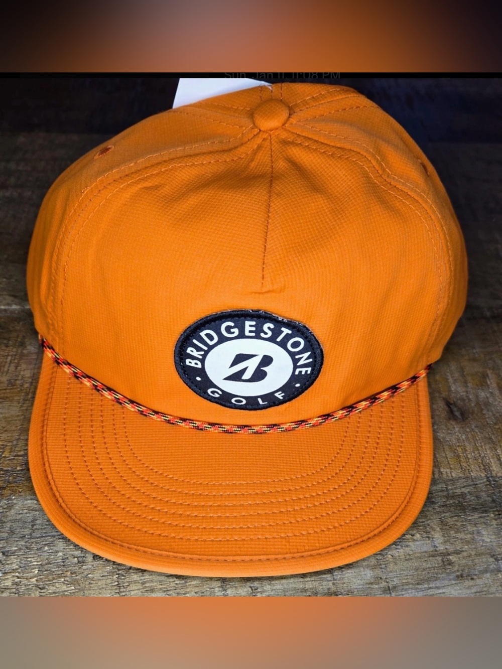 Bridgestone Crusher Burnt Orange Golf Snapback Hat